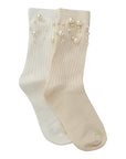 PEARL RIBBED SOCKS