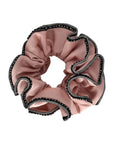 MEDIUM CRYSTAL TRIM SCRUNCHIES BUNDLE OF 5