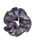 MEDIUM CRYSTAL TRIM SCRUNCHIES BUNDLE OF 5