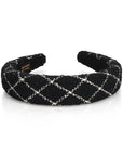 TWEED CRISS CROSS HAIRBAND