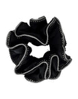 MEDIUM CRYSTAL TRIM SCRUNCHIES BUNDLE OF 5