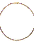 PINK BEZEL TENNIS NECKLACE