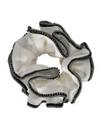 MEDIUM CRYSTAL TRIM SCRUNCHIES BUNDLE OF 5