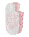 NO SHOW PUFF HEARTS SOCKS SET