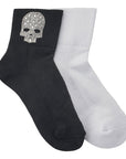 SHORT CRYSTAL SKULL SOCKS