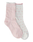 PINK LIGHT FRILL SOCKS 2-PACK