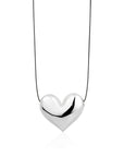 LARGE SHINY HEART NECKLACE