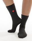 LIGHT EMBROIDERED HEART SOCKS