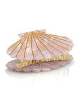 CELLULOSE METALLIC SEASHELL CLIP