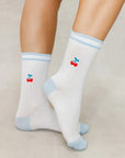 DOUBLE TRIM CHERRY SOCKS