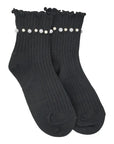 SHORT FRILL CRYSTAL BALL SOCKS