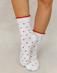 RED LIGHT FRILL SOCKS 2-PACK