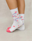 BLOSSOM BREEZE FLORAL SOCKS