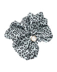 LARGE PEARL LEOPARD SCRUNCHIE