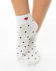 SHORT POLKA HEART SOCKS