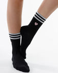 STRIPE HEART SOCKS 2-PACK