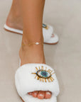 LIGHT EVIL EYE ANKLET