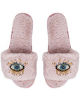 BEADED EVIL EYE SLIPPERS