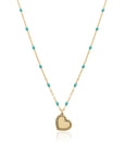 ROSARY HEART NECKLACE