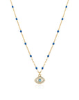 ROSARY EVIL EYE NECKLACE