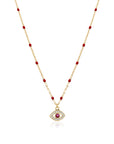 ROSARY EVIL EYE NECKLACE