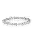 BEZEL HEART TENNIS BRACELET