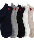 SHORT HEART FRILLED SOCKS