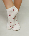 SHORT FLOWER SOCKS 4-PACK