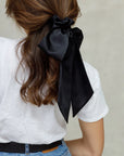 LONG SATIN BOW SCRUNCHIE