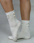 PEARL RIBBED SOCKS