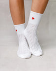 SOFT FRILLED HEART SOCKS