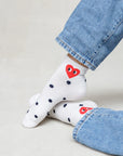 POLKA HEART SHORT SOCKS