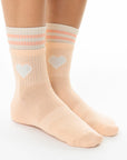 DOUBLE TRIM HEART SOCKS