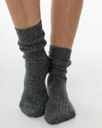 LIGHT WOOL BLEND SLOUCH SOCKS