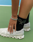 TENNIS RACKET CRYSTAL SOCKS