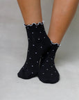 POLKA DOT FRILL SOCKS