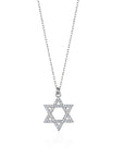 CRYSTAL STAR OF DAVID NECKLACE