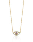 EVIL EYE CRYSTAL NECKLACE