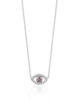 EVIL EYE CRYSTAL NECKLACE